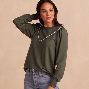 Summersalt Green w White detail Sweatshirt